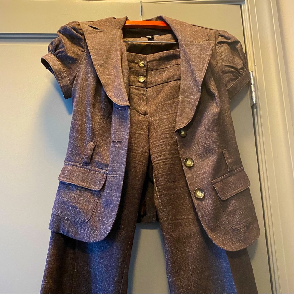 BCX Brown work 2 piece Suit. Great condition